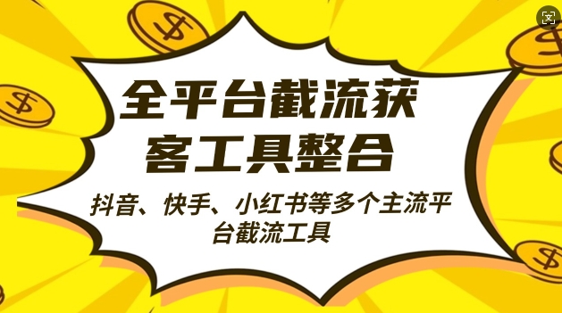 全平台截流获客工县整合全自动引流，日引2000+精准客户【揭秘】-桀创项目掘金社