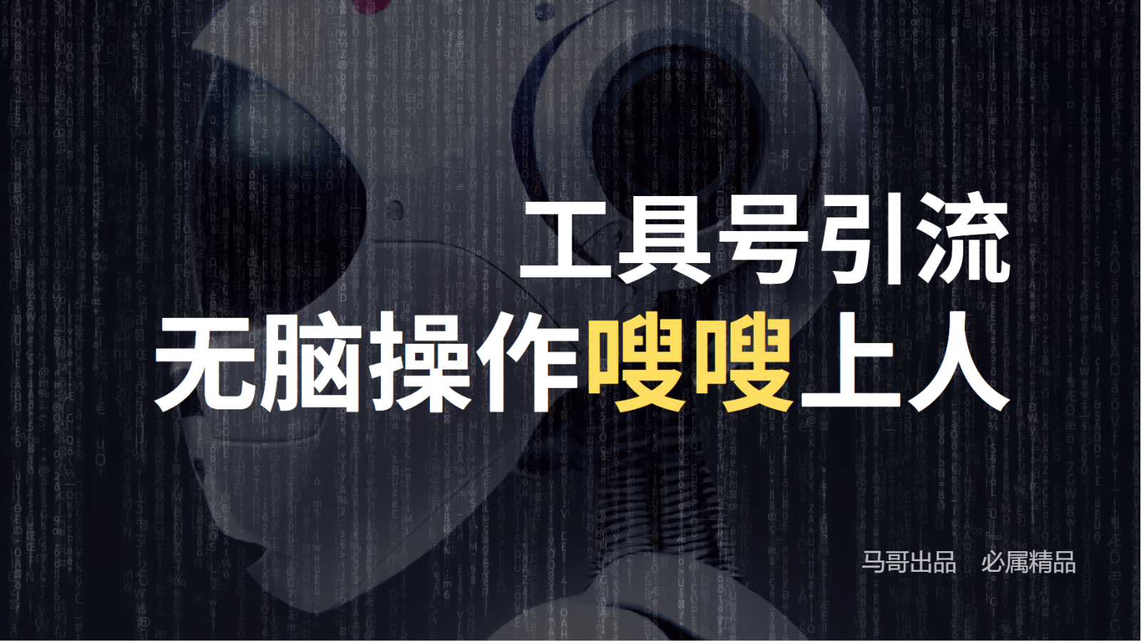 工具号高效引流法，嗖嗖上人，日引1000+，直接搬运，无脑操作-桀创项目掘金社