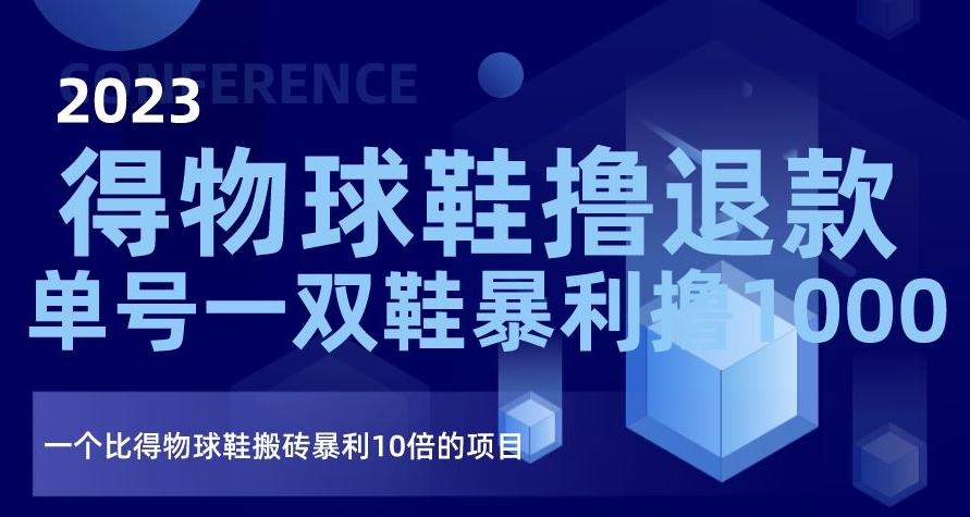 2023得物球鞋撸退款，单号一双鞋暴利撸1000，一个比得物球鞋搬砖暴利10倍的项目【揭秘】-桀创项目掘金社