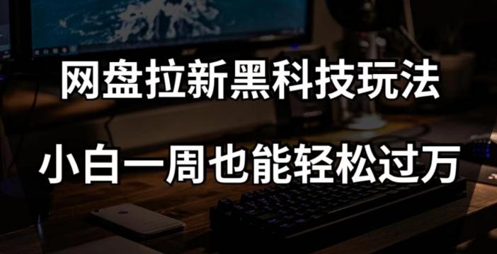 网盘拉新黑科技玩法，小白一周也能轻松过万【全套视频教程+黑科技】【揭秘】-桀创项目掘金社