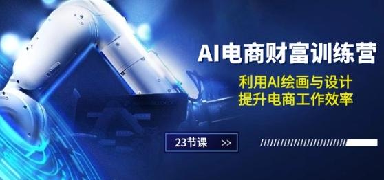 AI电商-财富训练营：利用AI绘画与设计，提升电商工作效率(23节课)-桀创项目掘金社