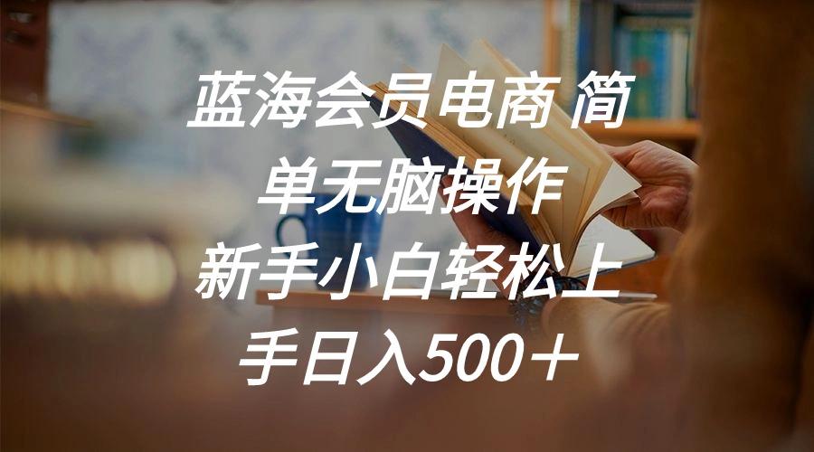 蓝海会员电商 简单无脑操作 新手小白轻松上手日入500＋-桀创项目掘金社