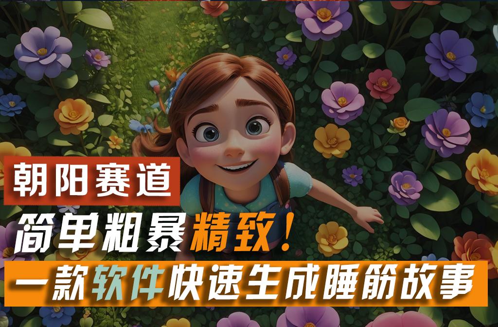 利用一款软件5分钟一条爆款睡筋故事，简单粗暴精致！小白月入2w+-桀创项目掘金社