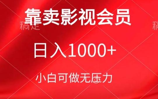 靠卖影视会员，日入1000+，落地保姆级教程，新手可学【揭秘】-桀创项目掘金社
