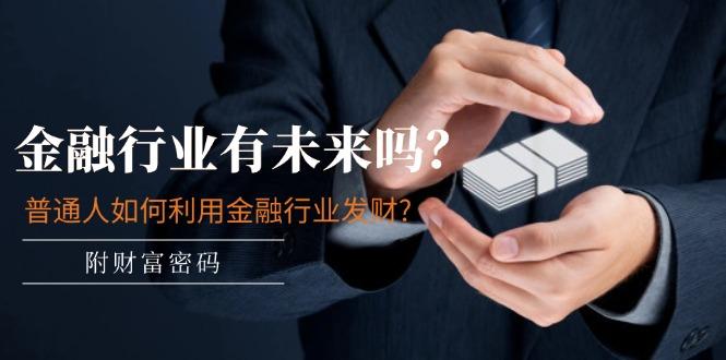 某付费文章：金融行业有未来吗？普通人如何利用金融行业发财?(附财富密码-桀创项目掘金社
