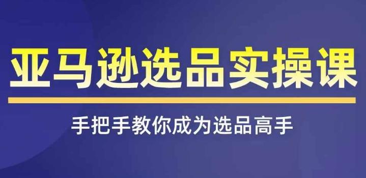 亚马逊选品实操课程，快速掌握亚马逊选品的技巧，覆盖亚马逊选品所有渠道-桀创项目掘金社