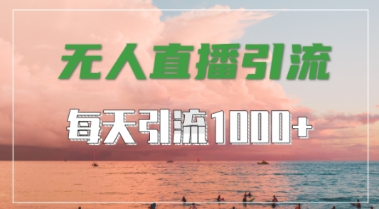 抖音快手视频号全平台通用，无人直播引流法，超暴力引流1000+高质量精准创业粉【揭秘】-桀创项目掘金社