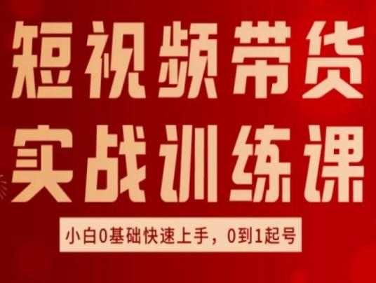 短视频带货实战训练课，好物分享实操，小白0基础快速上手，0到1起号-桀创项目掘金社