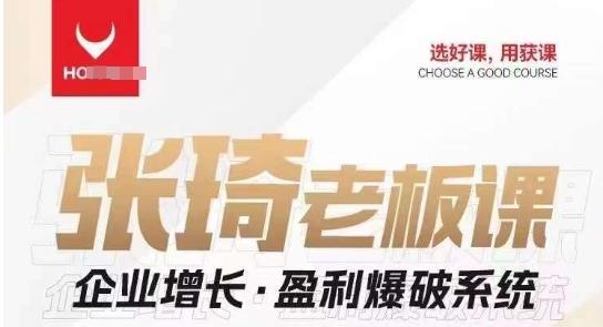 【组合课】张琦张琦老板企业增长·盈利爆破系统（直播专享）-桀创项目掘金社