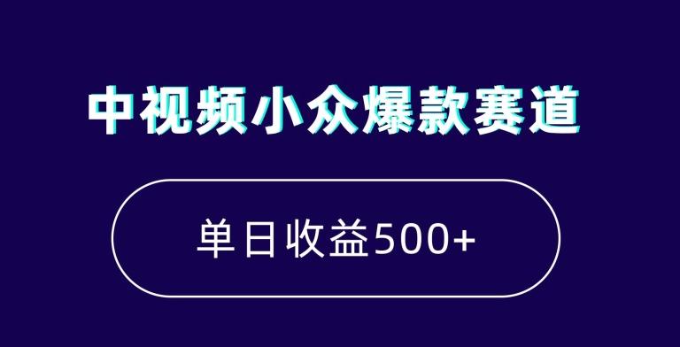 中视频小众爆款赛道，7天涨粉5万+，小白也能无脑操作，轻松月入上万【揭秘】-桀创项目掘金社