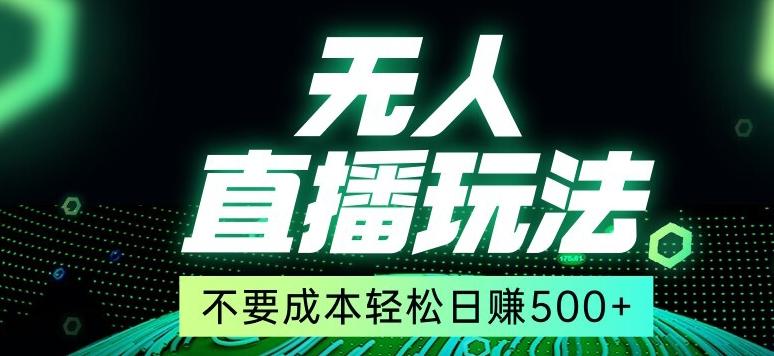 全网首发24年最新无人直播玩法，不需要成本，无需人力，一台电脑24小时为你工作-桀创项目掘金社