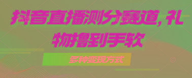 抖音直播测分赛道，多种变现方式，轻松日入1000+-桀创项目掘金社