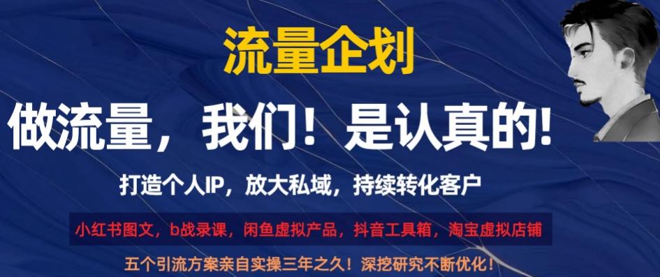 流量企划，打造个人IP，放大私域，持续转化客户【揭秘】-桀创项目掘金社
