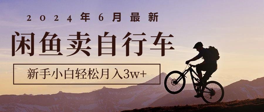 2024年6月最新闲鱼卖自行车，新手小白轻松月入3w+项目-桀创项目掘金社