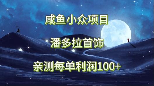 咸鱼小众项目，潘多拉首饰，亲测每单利润100+-桀创项目掘金社
