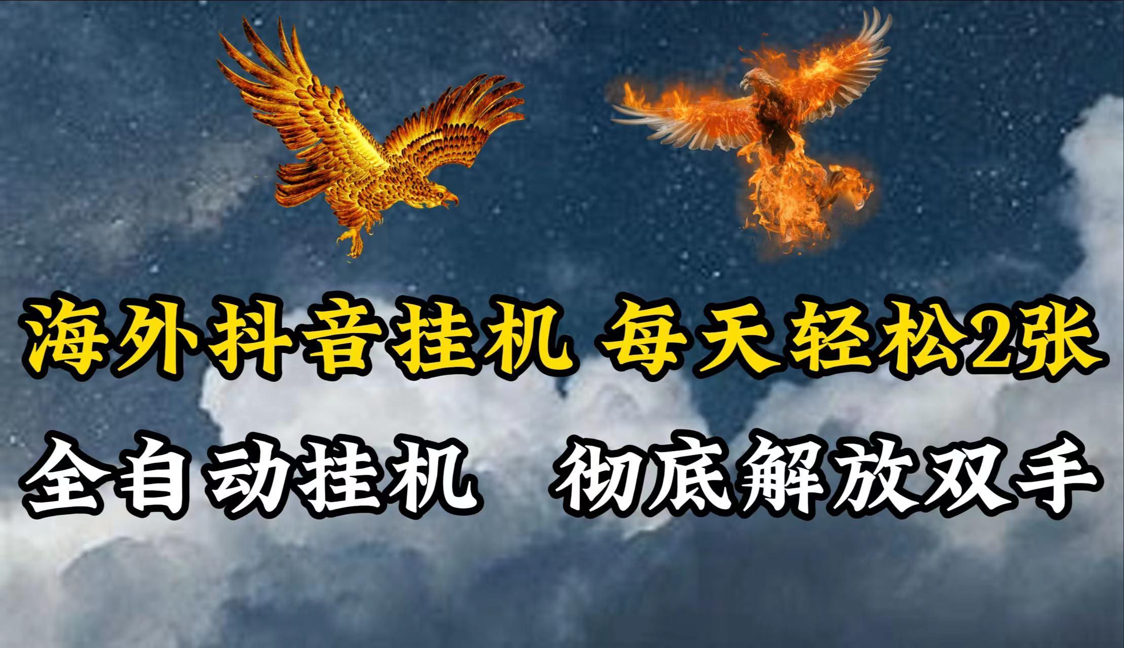 海外抖音挂机，每天轻松2张，全自动挂机，彻底解放双手！-桀创项目掘金社