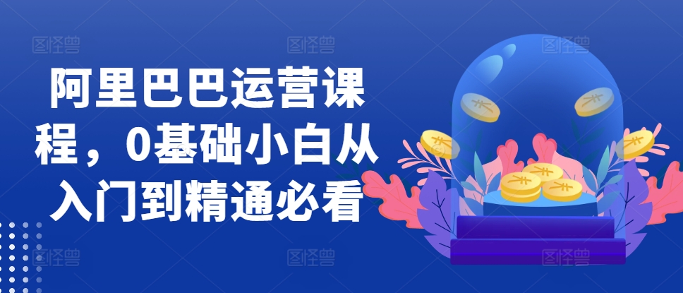 阿里巴巴运营课程，0基础小白从入门到精通必看-桀创项目掘金社