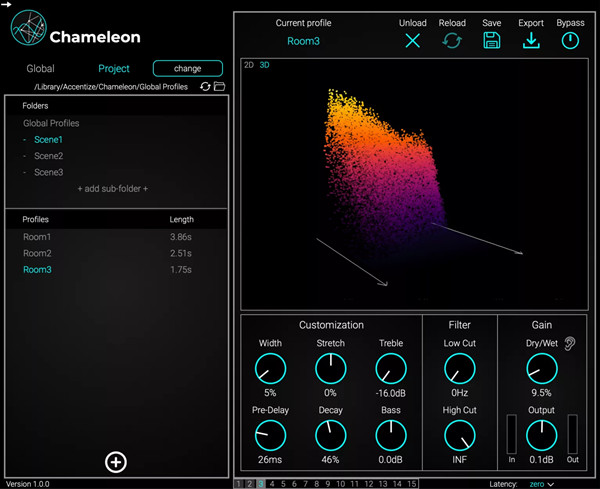 Accentize Chameleon(智能音频插件) v2.1.1 免费版-桀创项目掘金社