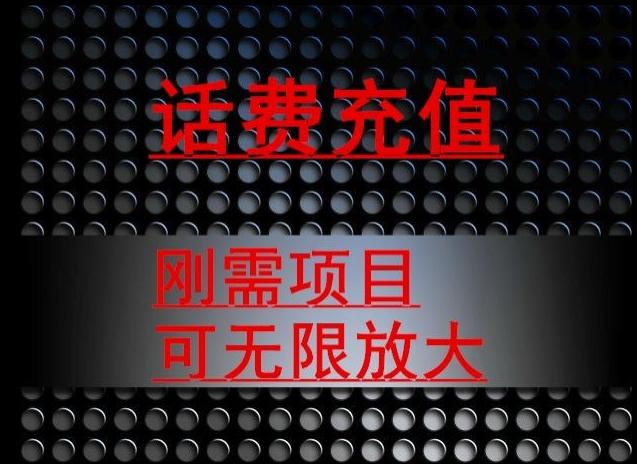 最新蓝海项目，刚需赛道，95折充话费月入5位数-桀创项目掘金社