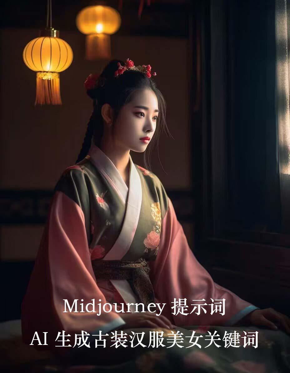 Midjourney关键词-AI生成中国风古装汉服美女人像提示关键词-桀创项目掘金社