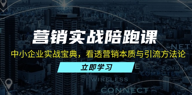 营销实战陪跑课：中小企业实战宝典，看透营销本质与引流方法论-桀创项目掘金社