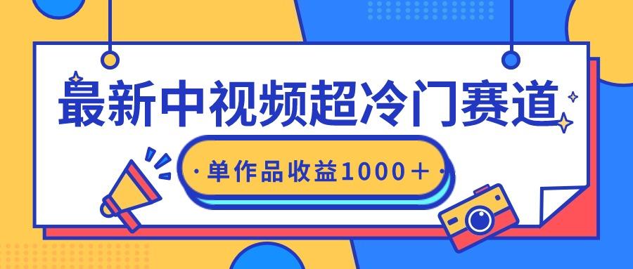 (9275期)最新中视频超冷门赛道，轻松过原创，单条视频收益1000＋-桀创项目掘金社