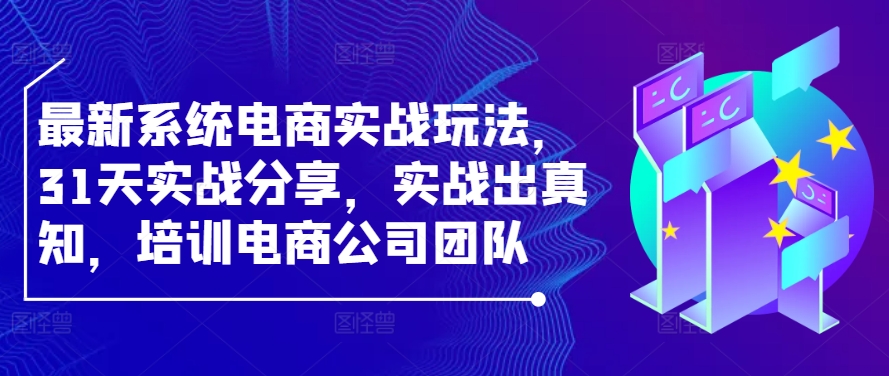 最新系统电商实战玩法，31天实战分享，实战出真知，培训电商公司团队-桀创项目掘金社
