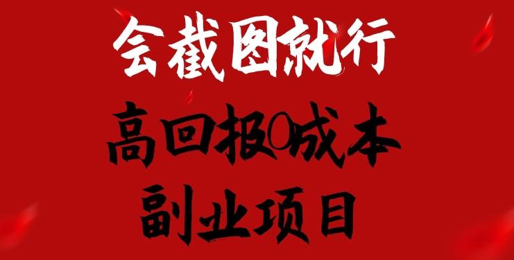 会截图就行，高回报0成本副业项目，卖离婚模板一天1.5k+【揭秘】-桀创项目掘金社