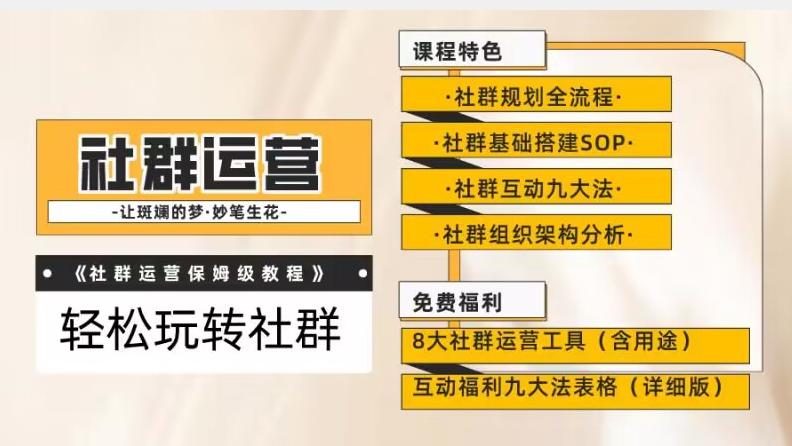 【社群运营】保姆式教程：九大互动法，八款社群运营工具助你轻松玩转社群【揭秘】-桀创项目掘金社