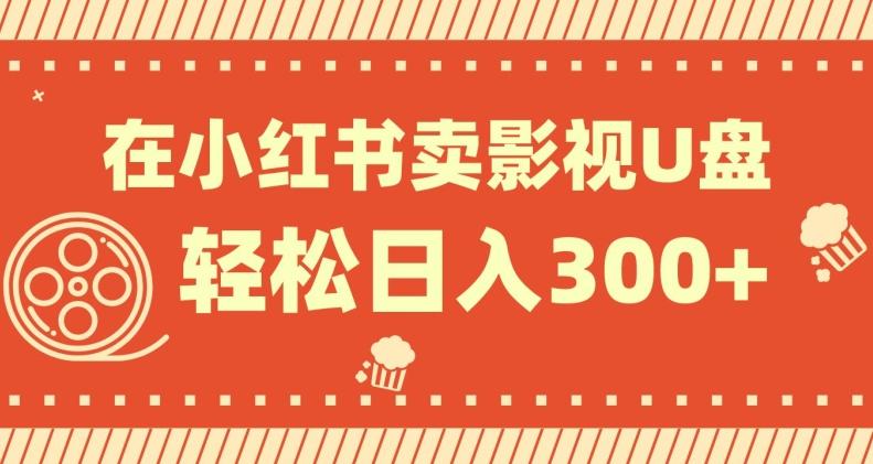 在小红书上卖影视U盘，轻松日入300+，操作简单，小白可轻松上手-桀创项目掘金社