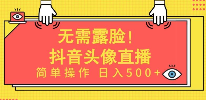 无需露脸，Ai头像直播项目，简单操作日入500+【揭秘】-桀创项目掘金社