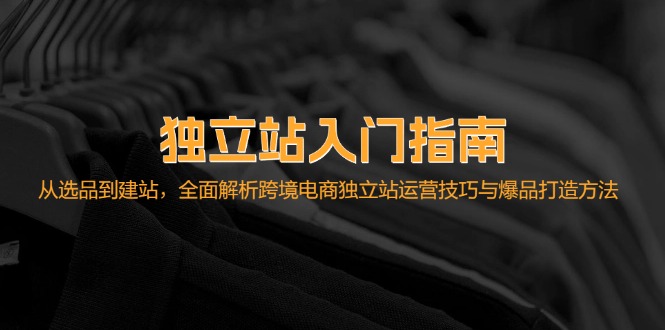 独立站入门指南：从选品到建站，全面解析跨境电商独立站运营技巧与爆品…-桀创项目掘金社