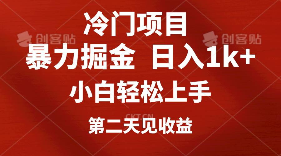 冷门项目，靠一款软件定制头像引流 日入1000+小白轻松上手，第二天见收益-桀创项目掘金社