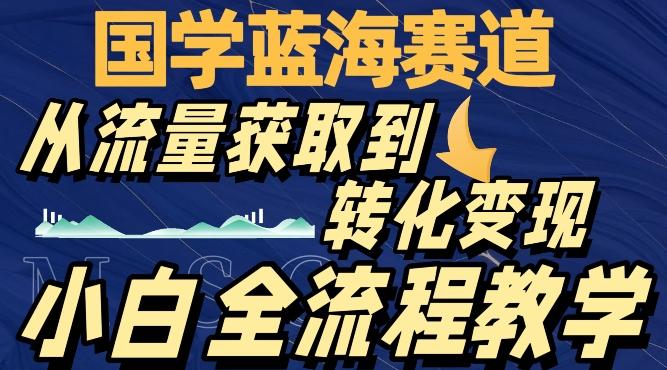国学蓝海赛道，从流量获取，到转化变现，全流程教学-桀创项目掘金社