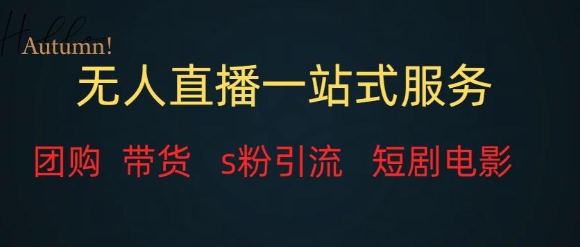 无人直播一站式服务（教程以及变现方式）-桀创项目掘金社