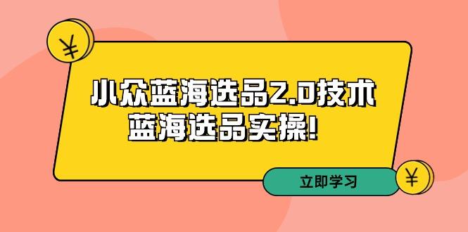 拼多多培训第33期：小众蓝海选品2.0技术-蓝海选品实操！-桀创项目掘金社