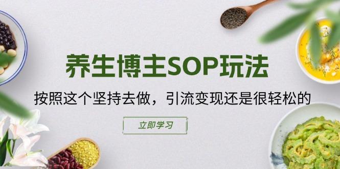 养生博主SOP玩法，按照这个坚持去做，引流变现还是很轻松的-桀创项目掘金社