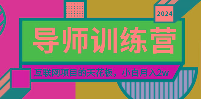 《导师训练营》精准粉丝引流的天花板，小白月入2w-桀创项目掘金社