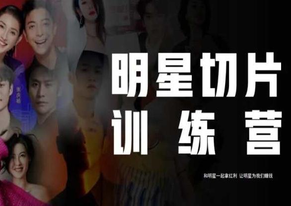 王子·明星切片线上训练营（2023），和明星一起拿红利，让明星为我们赚钱-桀创项目掘金社