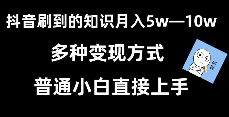 抖音刷到的知识，每天只需2小时，日入2000+，暴力变现，普通小白直接上手【揭秘】-桀创项目掘金社