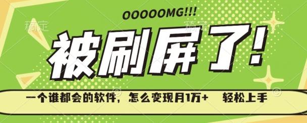 一个谁都会的软件，怎么变现月1万+轻松上手-桀创项目掘金社