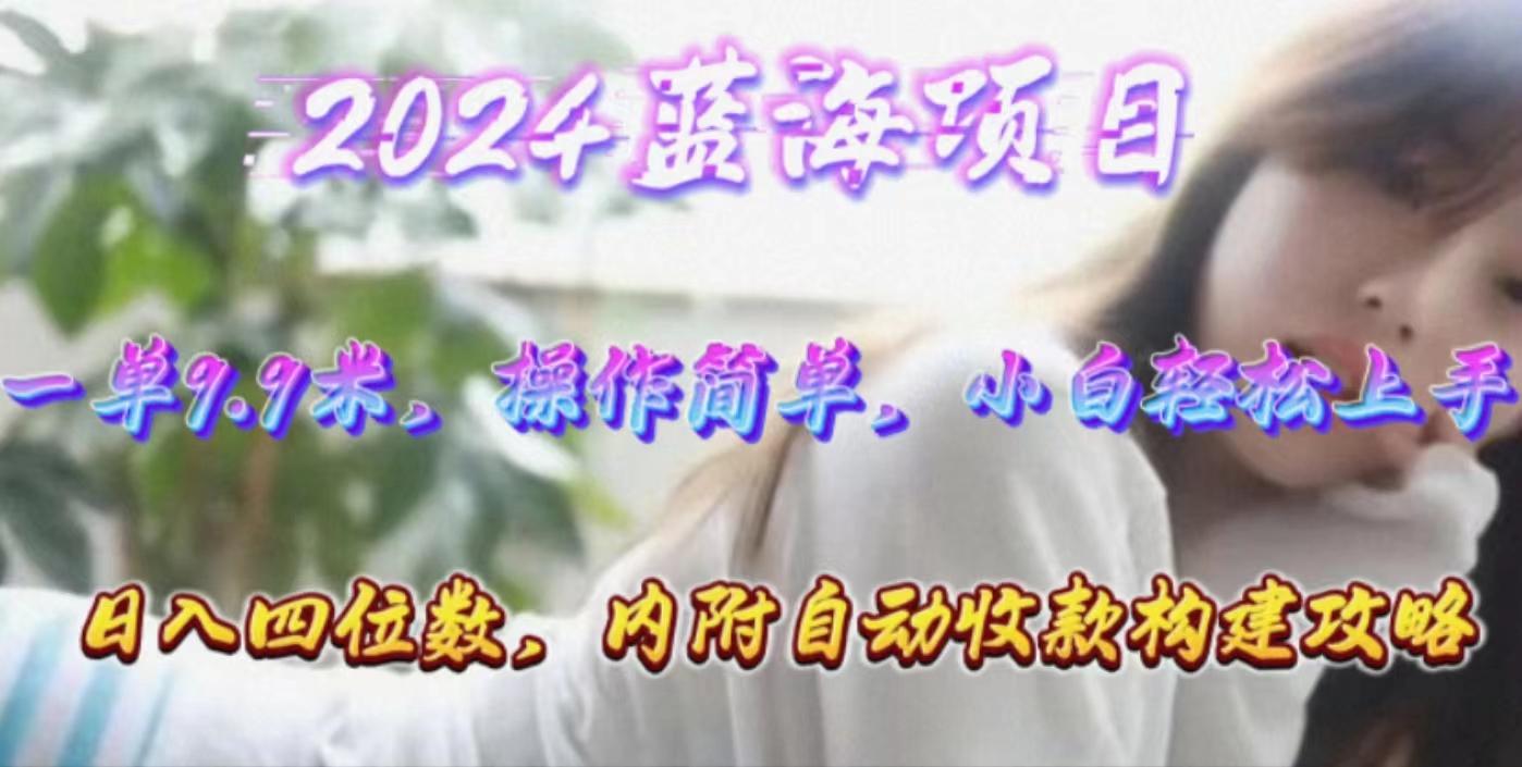 年轻群体的蓝海市场，1单9.9元，操作简单，小白轻松上手，日入四位数-桀创项目掘金社