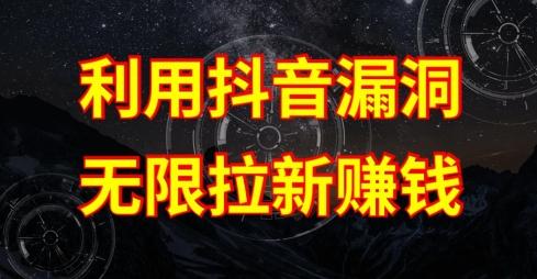 利用抖音链接漏洞，无限拉新赚钱【漏洞原理+操作流程】【揭秘】-桀创项目掘金社