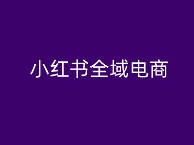小红书全域电商，小红书电商教程-桀创项目掘金社