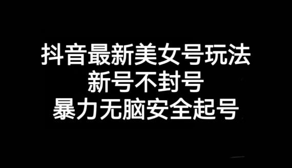抖音最新美女号玩法，新号不封号，暴力无脑安全起号【揭秘】-桀创项目掘金社