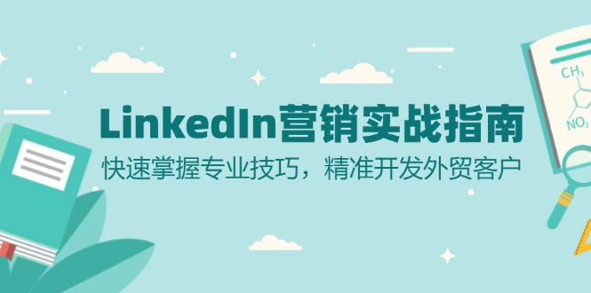 LinkedIn 营销实战指南：快速掌握专业技巧，精准开发外贸客户-桀创项目掘金社