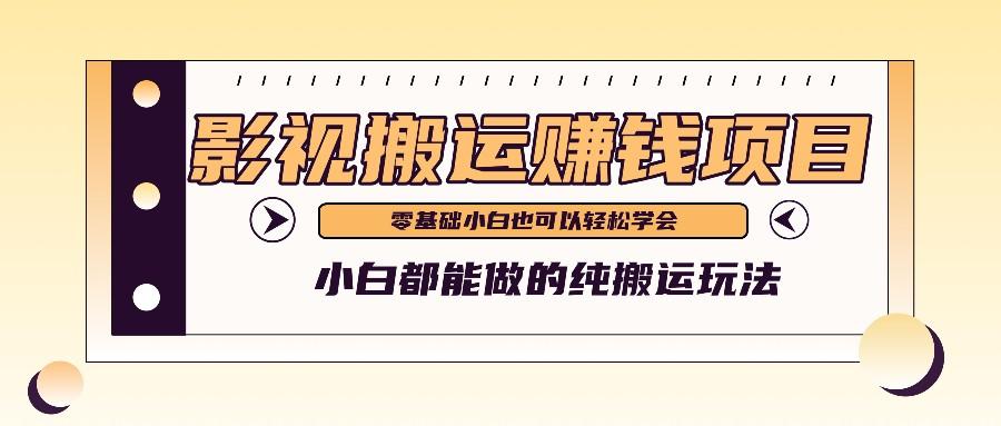 手把手教你操作影视搬运项目，小白都能做零基础也能赚钱-桀创项目掘金社
