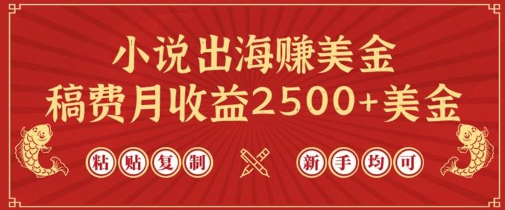 小说出海赚美金，稿费月收益2500+美金，仅需chatgpt粘贴复制，新手也能玩转【揭秘】-桀创项目掘金社