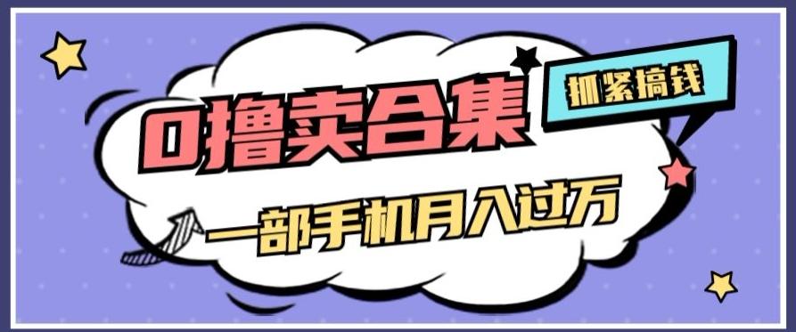 0撸项目月入过万，售卖全套ai工具合集，一单29.9元，一部手机即可【揭秘】-桀创项目掘金社