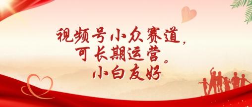 视频号小众赛道，可长期运营，小白友好【揭秘】-桀创项目掘金社